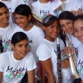 Junge Musikerinnen der Banda Río San Juan
