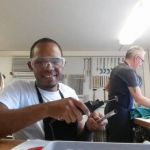 Jeasson Mejía an der Arbeit