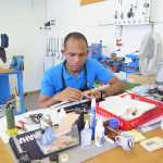 Jeasson an der Arbeit